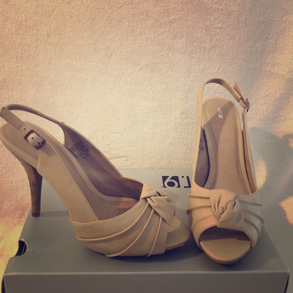 Apt. 9 peep toe heels.